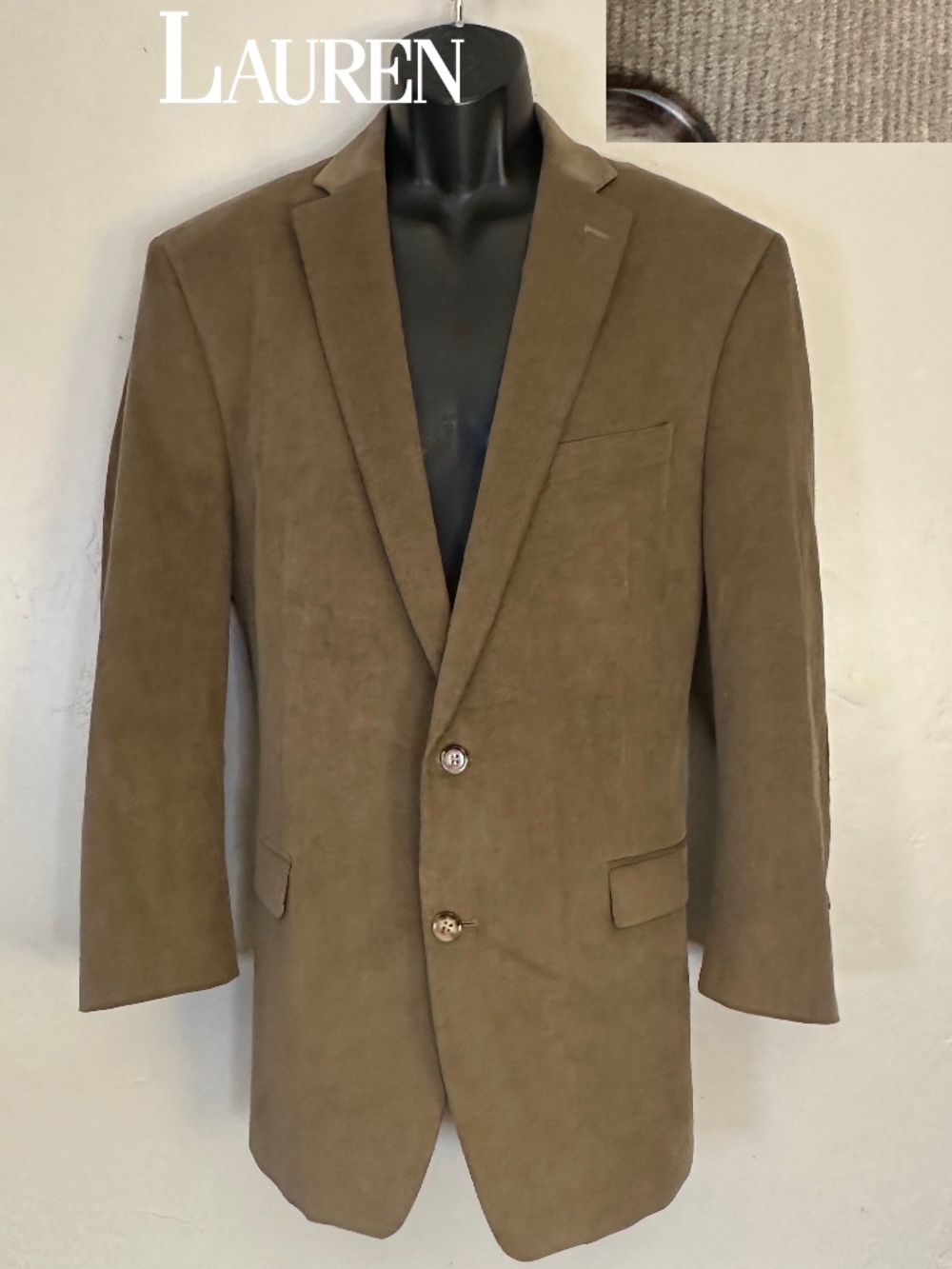 Lauren Ralph Lauren Corduroy Sportscoat 44L Gently worn 98% cotton/2% spandex